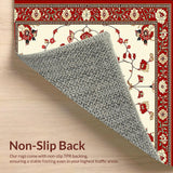 Beige Red Runner Light Foldable Indoor Kitchen(Ivory)