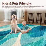 Lively Turquoise Ripple Effect(Blue)