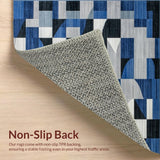 Stylish Triadic Color Block Design(Blue)