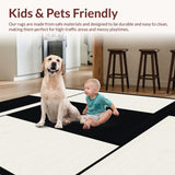 Ultra Soft Area Rug, Non Slip, Stain Resistant, Washable Area Rugs for Living Room, Bedroom, Modern Geometric Bedroom High Traffic Area Carpet(Gray)
