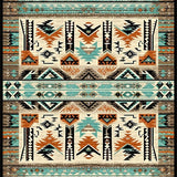 Ultra Soft Area Rug, Non Slip, Stain Resistant, Washable Area Rugs for Living Room, Bedroom, Retro Inspired Native American Style(Brown)