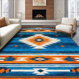 Colorful Southwestern Geometric Fusion(Blue)