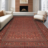 Ultra Soft Area Rug, Non Slip, Stain Resistant, Washable Area Rugs for Living Room, Bedroom, Primitive Jute Kitchen Rug with Earthy Tones(Beige)