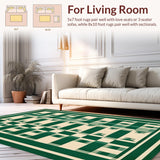 Chic Green Geometric Mosaic(Green)