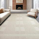 Chic Modern Cream Geometric Motif(Beige)