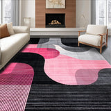 Chic Modern Geometric Wave Design(Black)