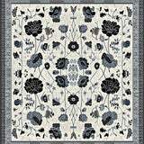 Chic Monochrome Floral Design(Ivory)