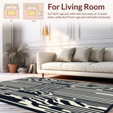 Chic Striped Rustic Aesthetic(Black)