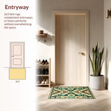 Luxurious Earth Tone Trellis Style(Green)