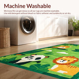 Cheerful Circular Jungle Scene(Green)