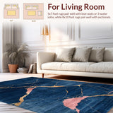 Elegant Textured Geometric Motif(Blue)