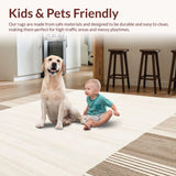 Coastal Calm Beige Textured Weave Decorative Area(Beige)