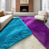 Ultra Soft Area Rug, Non Slip, Stain Resistant, Washable Area Rugs for Living Room, Bedroom, Fluffy Pastel Blue Girls Nursery Rug(Blue)