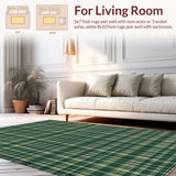 Elegant Earthy Plaid Composition(Green)