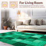 Chic Dark Green Geometric(Green)