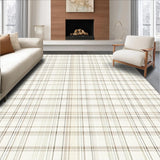 Inviting Simple Checkered Style(Beige)