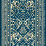 Ultra Soft Area Rug, Non Slip, Stain Resistant, Washable Area Rugs for Living Room, Bedroom, Rustic Neutral Farmhouse Kitchen Non-Slip Rug Set(Blue)