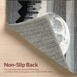 Ultra Soft Area Rug, Non Slip, Stain Resistant, Washable Area Rugs for Living Room, Bedroom, Nature-Inspired Earthy Textures(Gray)