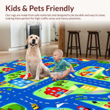 Brightly Colored City Journey Canvas(Blue)