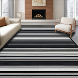 Chic Monochrome Striped Elegance(Black)