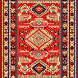 Bold Colorful Trellis Design(Red)