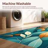 Modern Irregular Geometric Floral Style(Blue)
