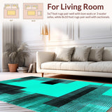 Chic Low Key Abstract Motif(Blue)