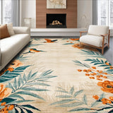 Vibrant Teal and Beige Harmony(Beige)