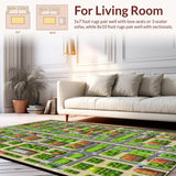Bright Multi Color Transportation Design(Green)