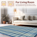 Sophisticated Light Blue Checks(Blue)