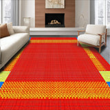 Brightly Colored Contemporary Sensory Mat(Red)