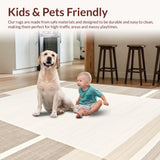 Beige & Cream Area Modern Minimalist Design(Beige)