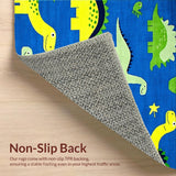 Lively Dino Print Decor(Blue)