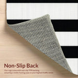 Contemporary Neutral Stripe Fusion(Black)