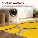 Ultra Soft Area Rug, Non Slip, Stain Resistant, Washable Area Rugs for Living Room, Bedroom, Bright Yellow Non-Shedding Entryway Accent Rug(Yellow)