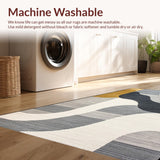 Elegant Swirling Waves in Earthy Hues(Gray)