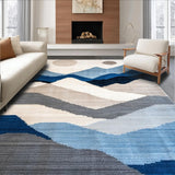 Chic Modern Artistic Stripe Design(Blue)