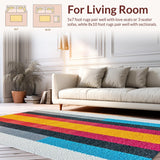 Ultra Soft Area Rug, Non Slip, Stain Resistant, Washable Area Rugs for Living Room, Bedroom, Ultra-Thin Minimalist Living Room Area Rug(Gray)