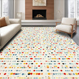 Vibrant Retro Circular Design(White)