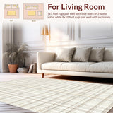 Inviting Simple Checkered Style(Beige)