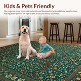 Contemporary Abstract Round Motif(Green)