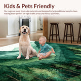 Artistic Mountain Motif Mat(Green)