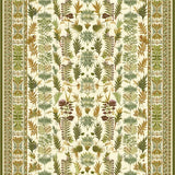 Naturalistic Fern and Mushroom Scene(Beige)