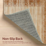 Ultra Soft Area Rug, Non Slip, Stain Resistant, Washable Area Rugs for Living Room, Bedroom, Elegant Warm Neutral Weave(Beige)