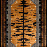 Ultra Soft Area Rug, Non Slip, Stain Resistant, Washable Area Rugs for Living Room, Bedroom, Chic Rustic Animal Print Elegance(Brown)