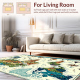 Interactive Global Explorer Play Circle with Continents for Classroom(Green)