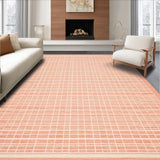 Ultra Soft Area Rug, Non Slip, Stain Resistant, Washable Area Rugs for Living Room, Bedroom, Sophisticated Earth Tones Motif(Orange)