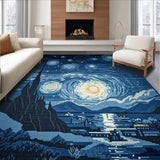 Minimalist Textured Round Accent(Blue)