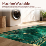 Contemporary Green Veined Elegance(Green)