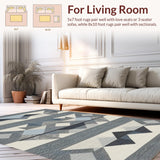 Stylish Reversible Linear Motif(Blue)
